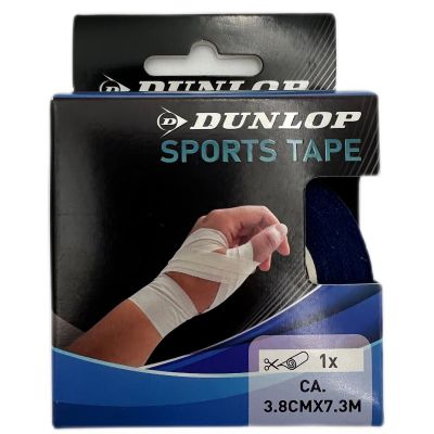 9. TAŚMA TEJP TAPE SPORTOWA KINESIOLOGICZNA 7,3Mx3,8CM NIEBIESKI DUNLOP