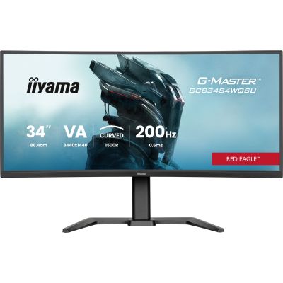 3. iiyama G-MASTER GCB3484WQSU-B2 34IN PRO-GAMING 0.4MS VA LCD 3440X144 monitor komputerowy 86,4 cm (34") 3440 x 1440 px UltraWide Quad HD Czarny