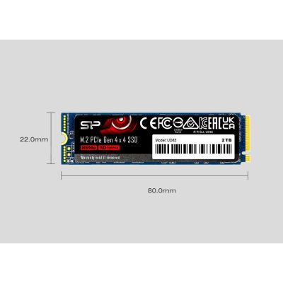 4. Dysk SSD Silicon Power UD85 1TB M.2 PCIe NVMe Gen4x4 NVMe 1.4 3600/2800 MB/s