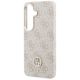 6. Etui Guess 4G Rhinestone Round Logo MagSafe na Samsung Galaxy S26 - różowe