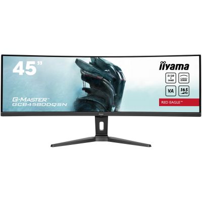 9. iiyama G-MASTER RED EAGLE CURVED monitor komputerowy 114,3 cm (45") 5120 x 1440 px Dual QHD LED Czarny