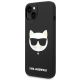 2. Etui Karl Lagerfeld Silicone Choupette Head MagSafe na iPhone 14 Plus - czarne