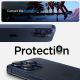 10. Osłona aparatu Spigen Optik.tR EZ Fit Camera Protector na iPhone 14 Pro / Pro Max / 15 Pro / Pro Max - tytan błękitny 2 szt.
