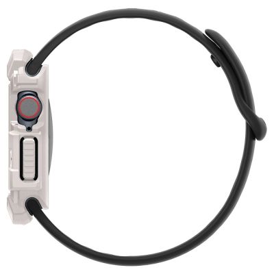 6. Pasek Spigen Rugged Armor na Apple Watch 10 46mm - beżowy