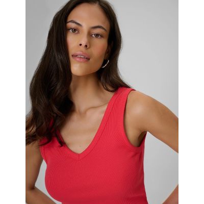 3. Top slim z prążkowanej dzianiny damsk 4F 4FRSS26TSLEF337-62S