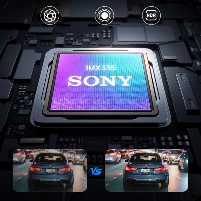 14. Wideorejestrator Baseus PrimeTrip VD1 Pro kamera samochodowa 4K z kamerą tylną 1080p i zestawem zasilania - czarny