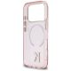 7. Etui Karl Lagerfeld IML K Head Logo MagSafe na iPhone 17 Pro Max - różowe