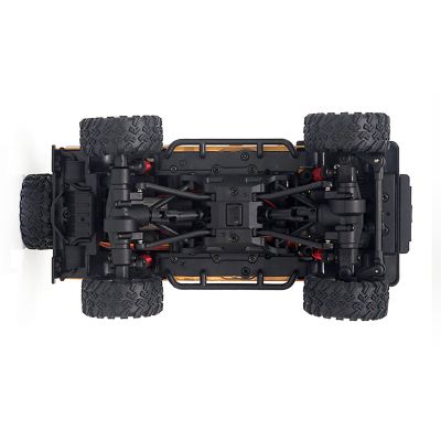 5. Samochód zdalnie sterowany Amewi RC Car D90X28 Crawler 4WD Li-Po Akumulator 300mAh Żółty wiek 8+