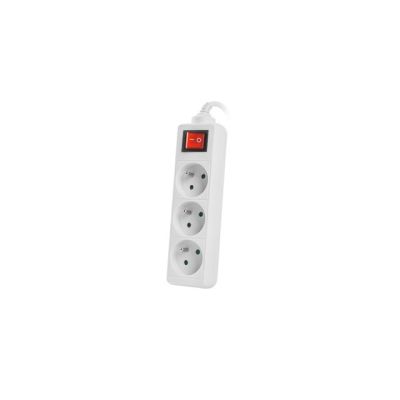 8. Przedłużacz Lanberg PS1-03E-0300-W (3m; kolor biały)