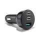 6. Joyroom ładowarka samochodowa 70W z 3 portami: USB, 2 x USB C czarna (JR-CL26)