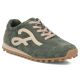Skórzane półbuty damskie sneakersy zamszowe zielone Filippo  DP7961