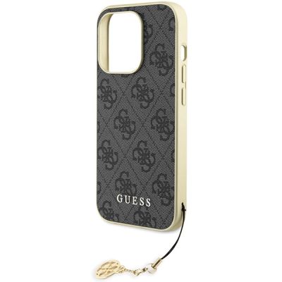6. Etui Guess 4G Charms Collection do iPhone 15 Pro - szare