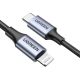 3. Kabel Ugreen US304 60759 Lightning - USB-C 2.0 MFi 1 m - szary