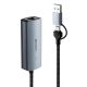4. Lindy 43415 huby i koncentratory USB 3.2 Gen 2 (3.1 Gen 2) Type-C 5000 Mbit/s Szary
