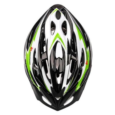 3. KASK ROWEROWY METEOR HB25 czarno-zielony