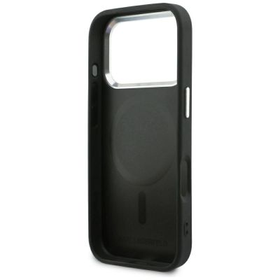 7. Etui Karl Lagerfeld Point & Choupette Sketch MagSafe na iPhone 18 Pro Max / 17 Pro Max - czarne