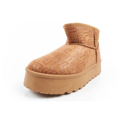 3. Lee Cooper buty śniegowce damskie zimowe modne futerko ocieplane botki brązowe