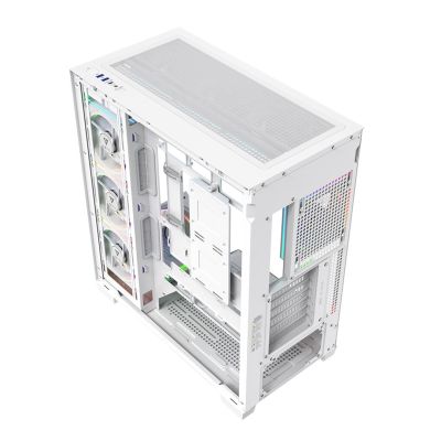 8. MODECOM OBUDOWA VOLCANO STELLAR PLUS ARGB MIDI 8F WHITE