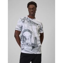 T-shirt regular z nadrukiem męski 4F 4FRSS26TTSHM3641-97A