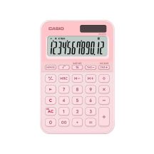 CASIO Kalkulator MS-20YC-LP Zasilanie bateryjno-słoneczne, Kolor Różowy.
