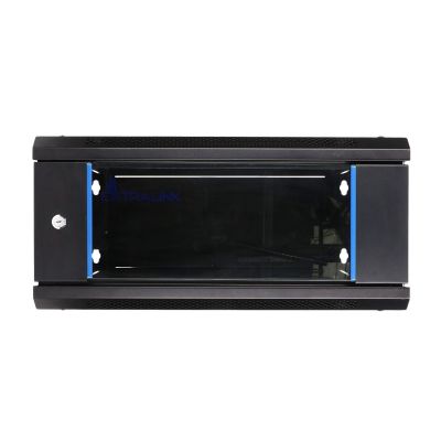 11. Extralink Szafa rack 4U 600x450 Czarna montowana na ścianie