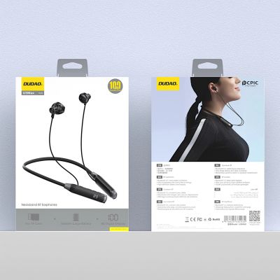 5. Słuchawki bezprzewodowe Dudao U5 Max Bluetooth z pałąkiem na szyję - czarne