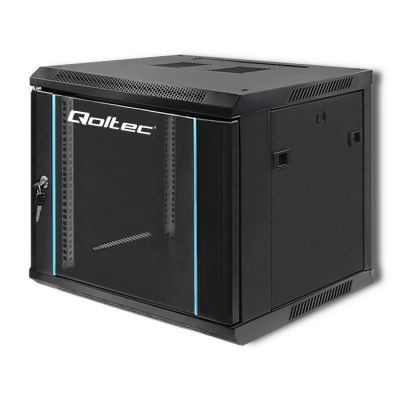 5. Szafa RACK 19" 9U 600 x 500 x 600 czarna wisząca