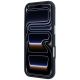 5. Etui Guess Grained & Big Resin Logo na iPhone 18 Pro Max / 17 Pro Max - niebieskie