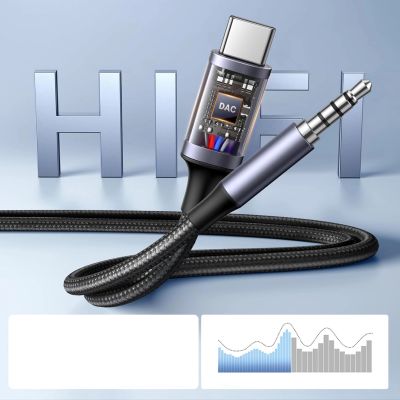 2. Adapter audio Ugreen z funkcją ładowania 2w1 USB-C - USB-A/C + minijack - czarny