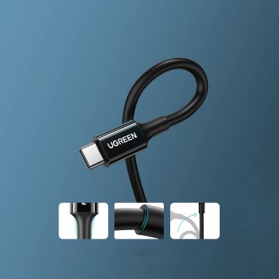 2. Kabel Ugreen US300 USB-C / USB-C 480Mb/s 5A 2m - czarny