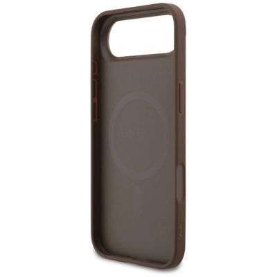 7. Etui Guess 4G Ring Classic Logo MagSafe na iPhone 17 Air - brązowe