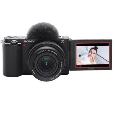5. Sony ZV-E10 + E PZ 16-50mm F3.5-5.6 OSS II Bezlusterkowiec 24,2 MP CMOS 6000 x 4000 px Czarny