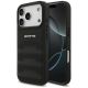 Etui Mercedes AMG Leather Debossed Lines Logo na iPhone 18 Pro / 17 Pro - czarne