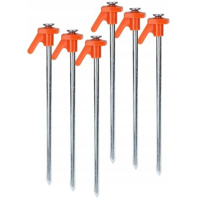 8. ŚLEDZIE DO NAMIOTU 21CM KPL 6SZT METAL PLASTIK REDCLIFFS