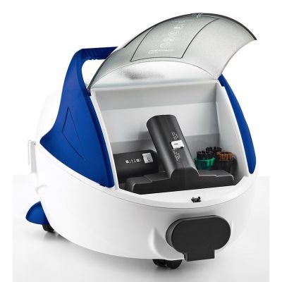 3. Polti Odkurzacz parowy PTEU0313 Vaporetto Pro 100 Eco Power Moc 1900 W Ciśnienie pary 5,5 bar Pojemność zbiornika na wodę 2 L Biały/Niebieski