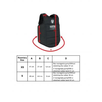 17. Ochraniacze tułowia Masters Jr 08568-K