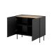 2. Komoda 2D ONDA 98x45x85 czarny