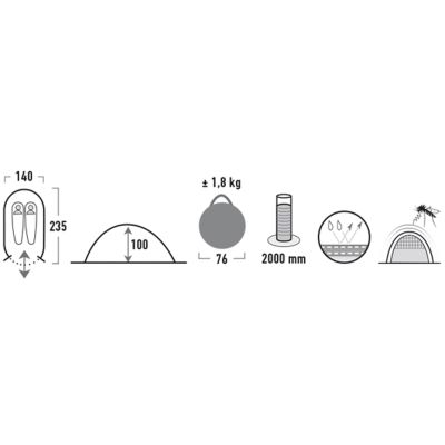 21. Namiot High Peak Vision 2 10108