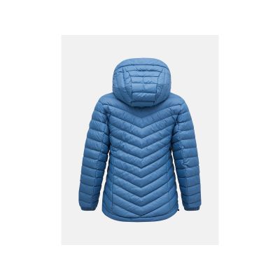 3. Kurtka puchowa Peak Performance W Frost Down Hood Jacket niebieski