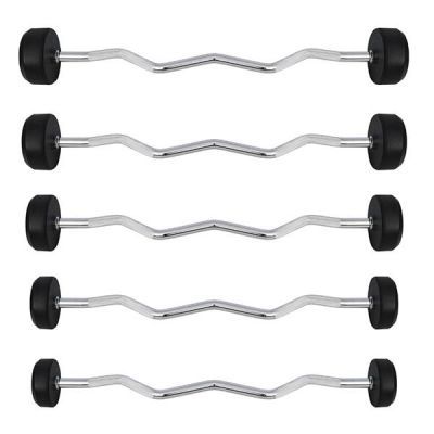 Sztanga/gryf łamany gumowany 20 kg HMS GSL-20