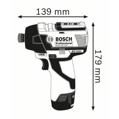 2. Bosch 0 601 9E0 005 klucz zasilany 1/4" 3100 RPM 110 N·m Czarny, Niebieski 12 V