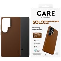 Etui CARE by PanzerGlass Solo Qi na Samsung Galaxy S26 Ultra - brązowe