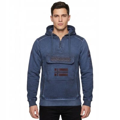 5. Bluza Geographical Norway Gymclass EO Tiedye Badge M WU8270H-GNO-NAVY