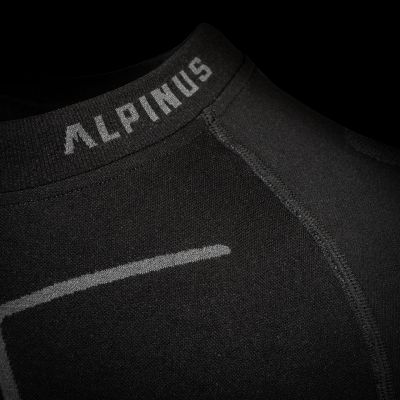 11. Koszulka termoaktywna Alpinus Tactical Base Layer czarno-szara M GT43219