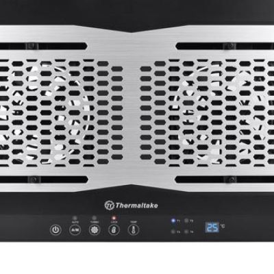 10. Podkładka chłodząca pod laptop Thermaltake Massive TM CL-N002-PL12BL-A (17.x cala; 2 wentylatory; HUB)