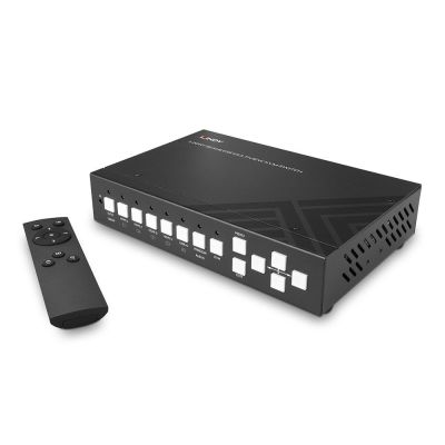 3. LINDY 5-portowy przełącznik KVM Bezproblemowy Multiview 4HDMI 1USB Typ C