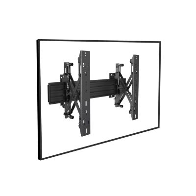 2. Uchwyt ścienny Equip 32"-65"/30kg 1TFT 1Gelenk Push-In-Pop czarny