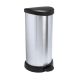 Curver Deco Bins 3253922150002 Okrągły Czarny, Srebrny