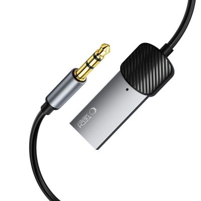 5. Adapter Tech-Protect UltraBoost audio mini jack 3.5mm (męski) / Bluetooth - szary