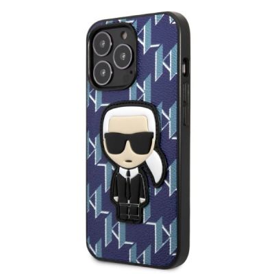 2. Etui Karl Lagerfeld Monogram Ikonik Patch na iPhone 13 Pro Max - niebieskie